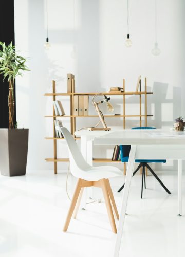 interior of beautiful modern office